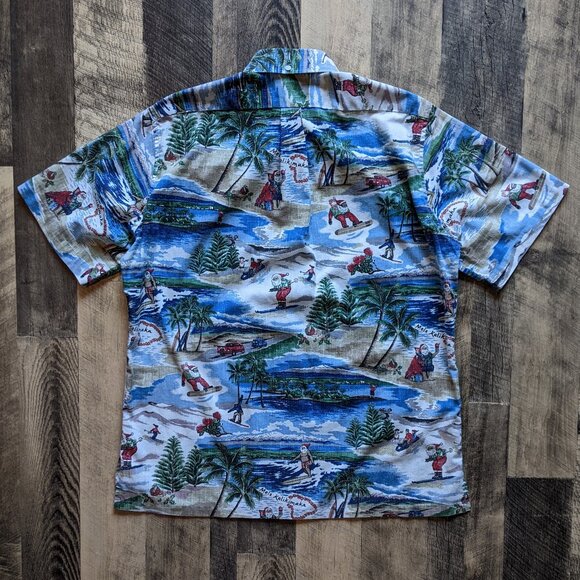 Reyn Spooner Kloth Christmas Popover Shirt - Picture 3 of 7